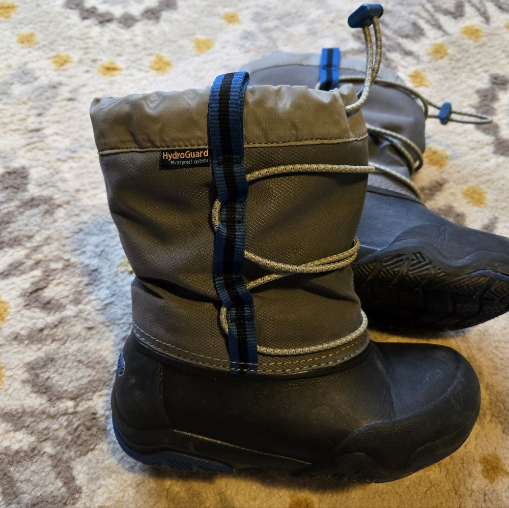 Kids Waterproof Boots - Black and Gray
